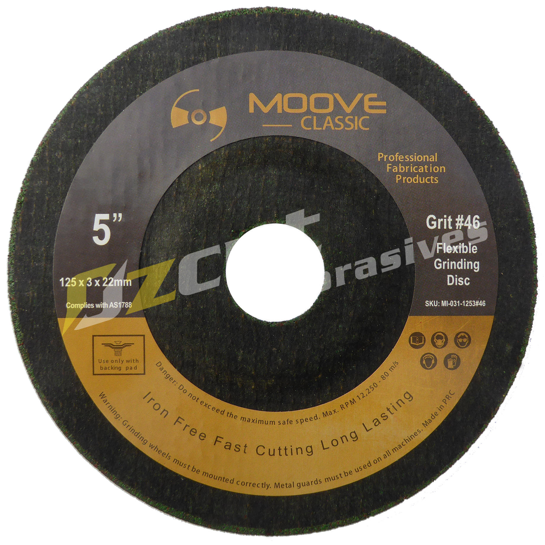 MI-031-1253#46-FRONT Classic - Flexible Grinding Wheels 125mm (5") x 3mm #46 (20 Piece) - Image 1