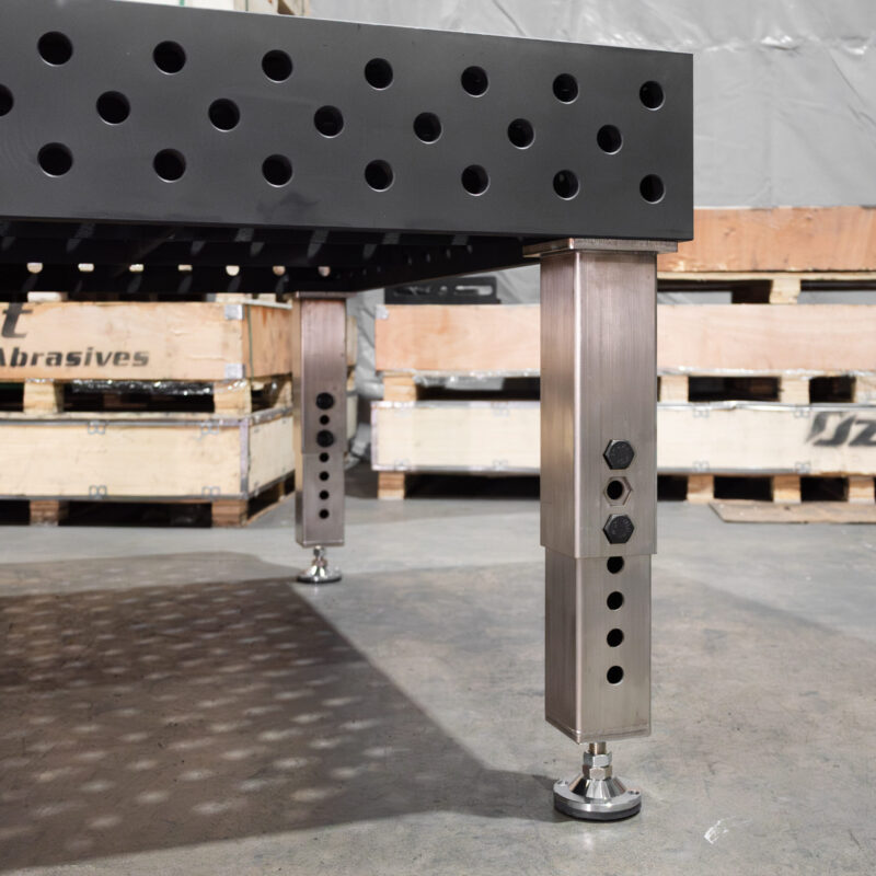 Stainless Adjustable Legs With Fixed Feet