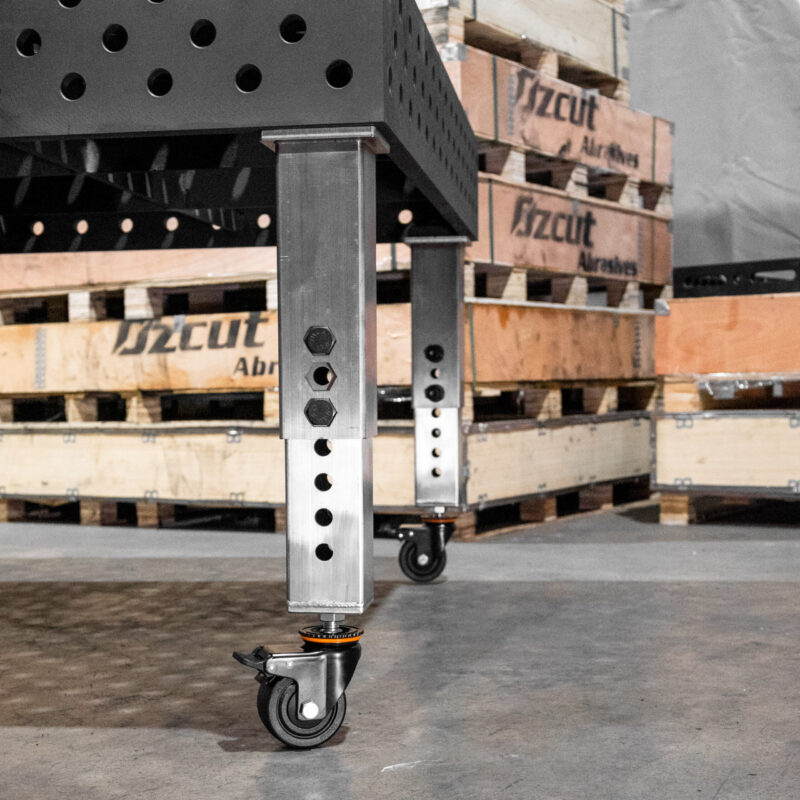 Stainless Adjustable Legs With Caster Wheels