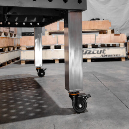 Stainless Steel Fixed Leg with Caster Foot