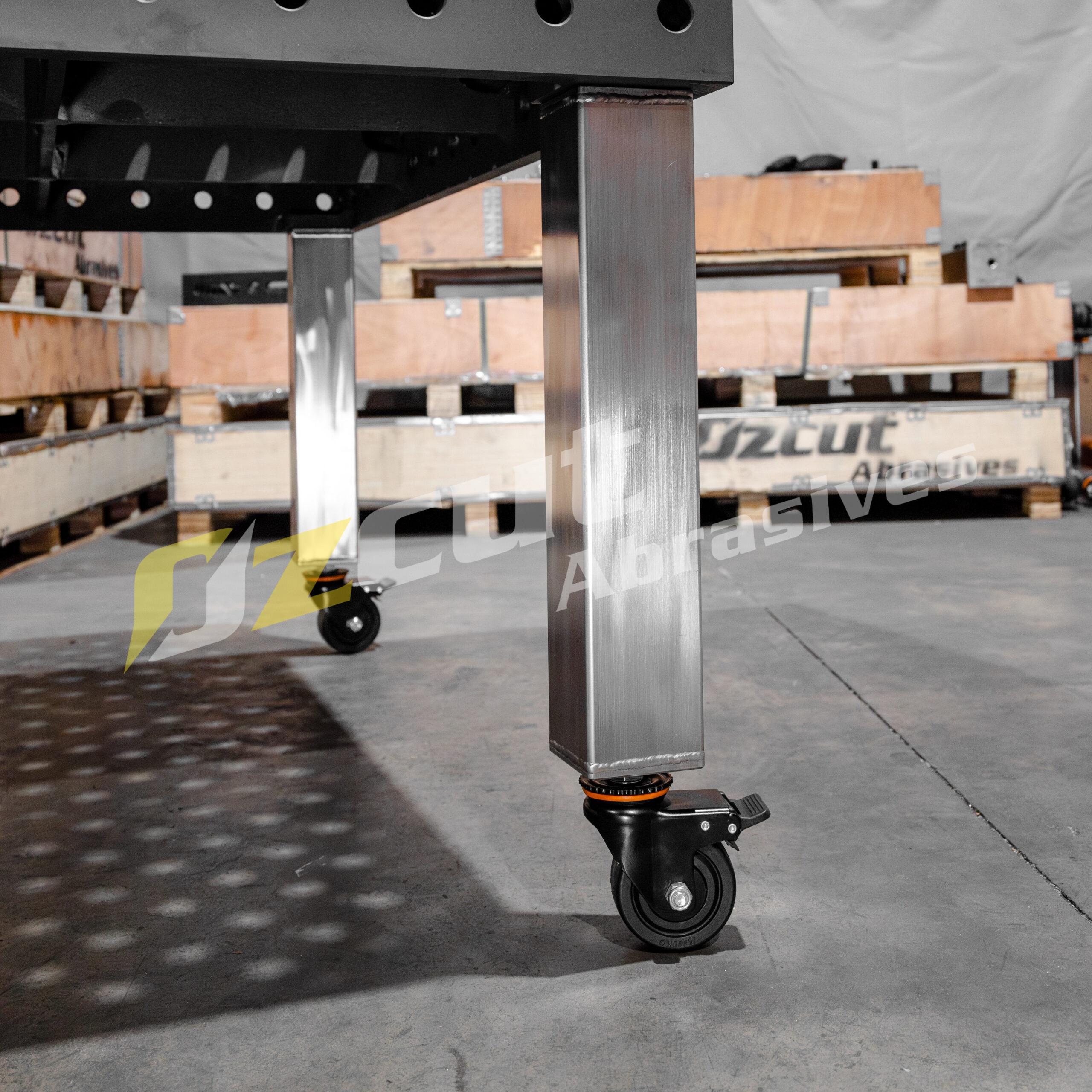 Stainless Fixed Legs With Caster Wheels Stainless Steel Fixed Leg with Caster Foot - Image 1