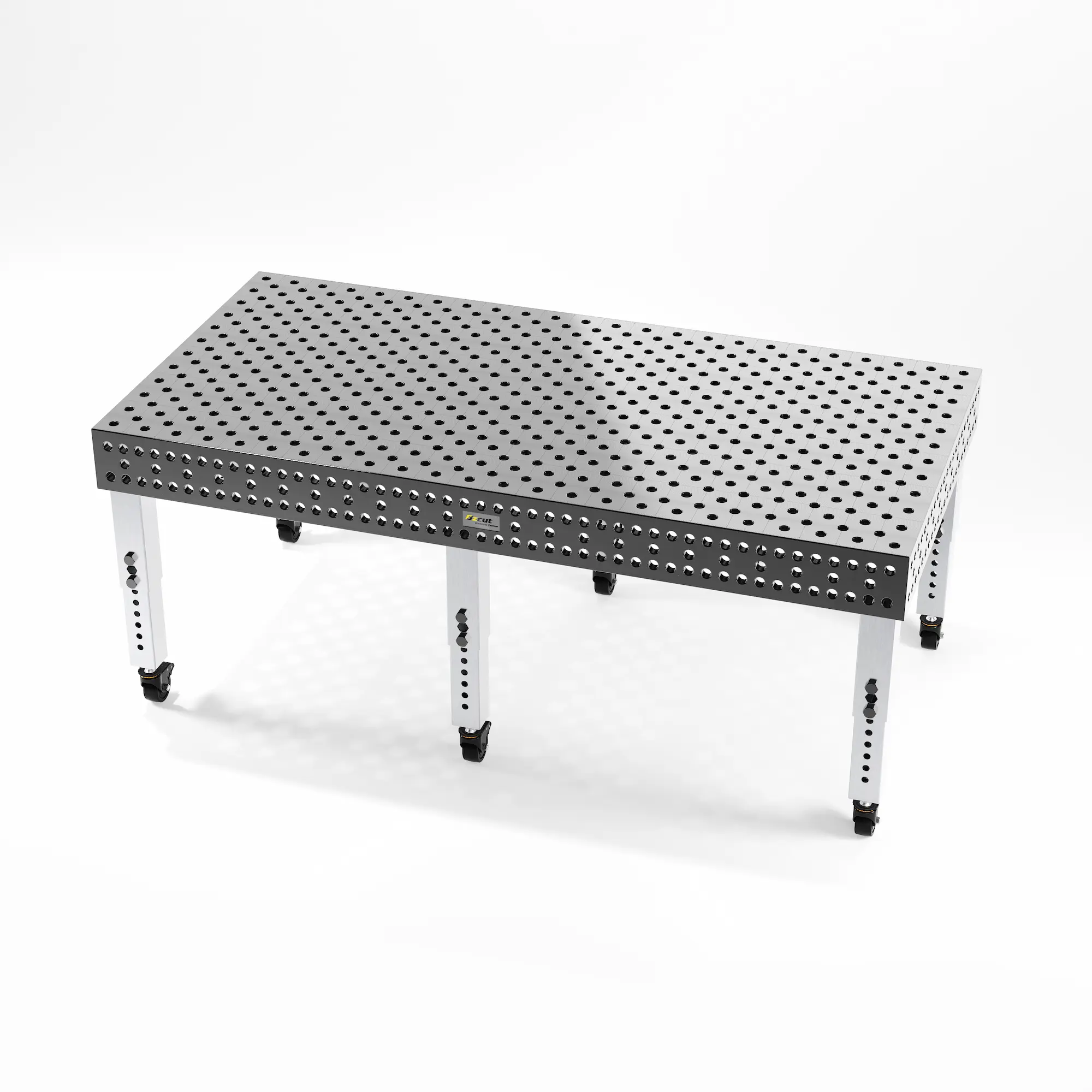 1200 x 2400 Nitrided Steel (Diagonal) AL CS 1200x2400mm Pro Series Nitrided Steel 3D Welding Table | CNC Machined - Image 1