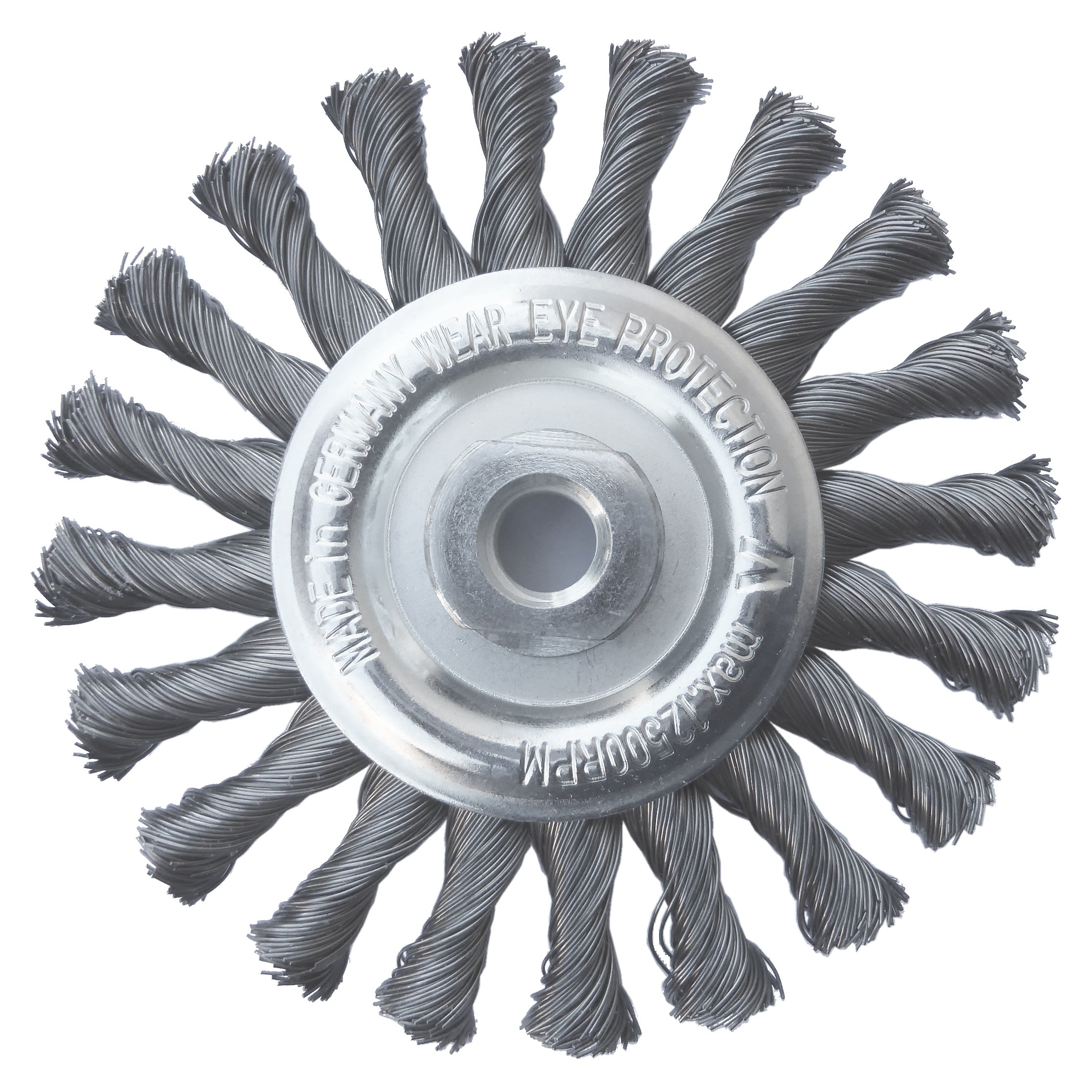 LES-437-217.jpg LESSMANN Twist Knot Flat Wire Wheel – Ultra High Performance-Made in Germany - Image 1