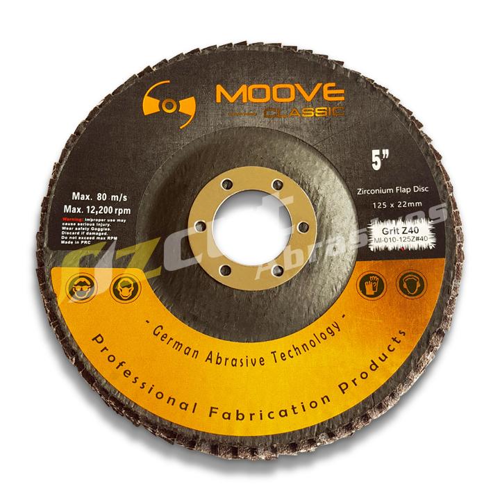 MI-010-125Z#40_1 125mm (5") Zirconium Flap Disc (10pcs) - Image 1