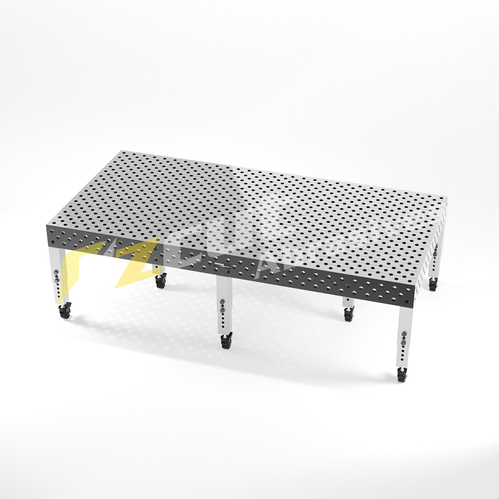 PS-1530-SN-AL-CS-100D 1500x3000mm Pro Series Nitrided Steel 3D Welding Table | CNC Machined - Image 1