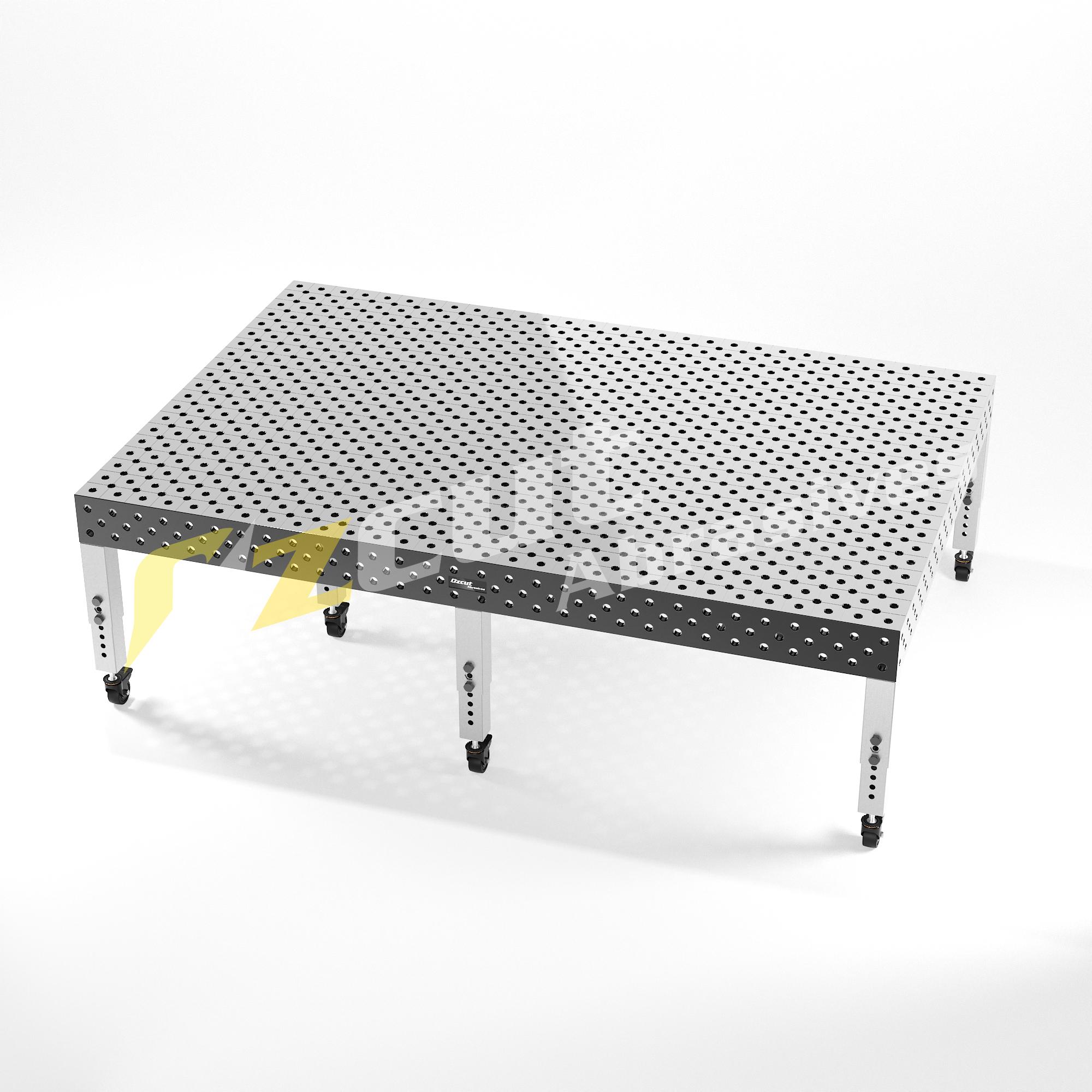 PS-2030-SN-AL-CS-100D 2000x3000mm Pro Series Nitrided Steel 3D Welding Table | CNC Machined - Image 1