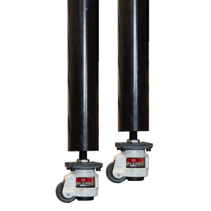 Standard Round Leg with Leveling Caster - Image 1