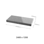 Pro Series 3D Welding Table 1200x2400 – 50x50 Hole Pattern & Perimeter Ruler - Image 2