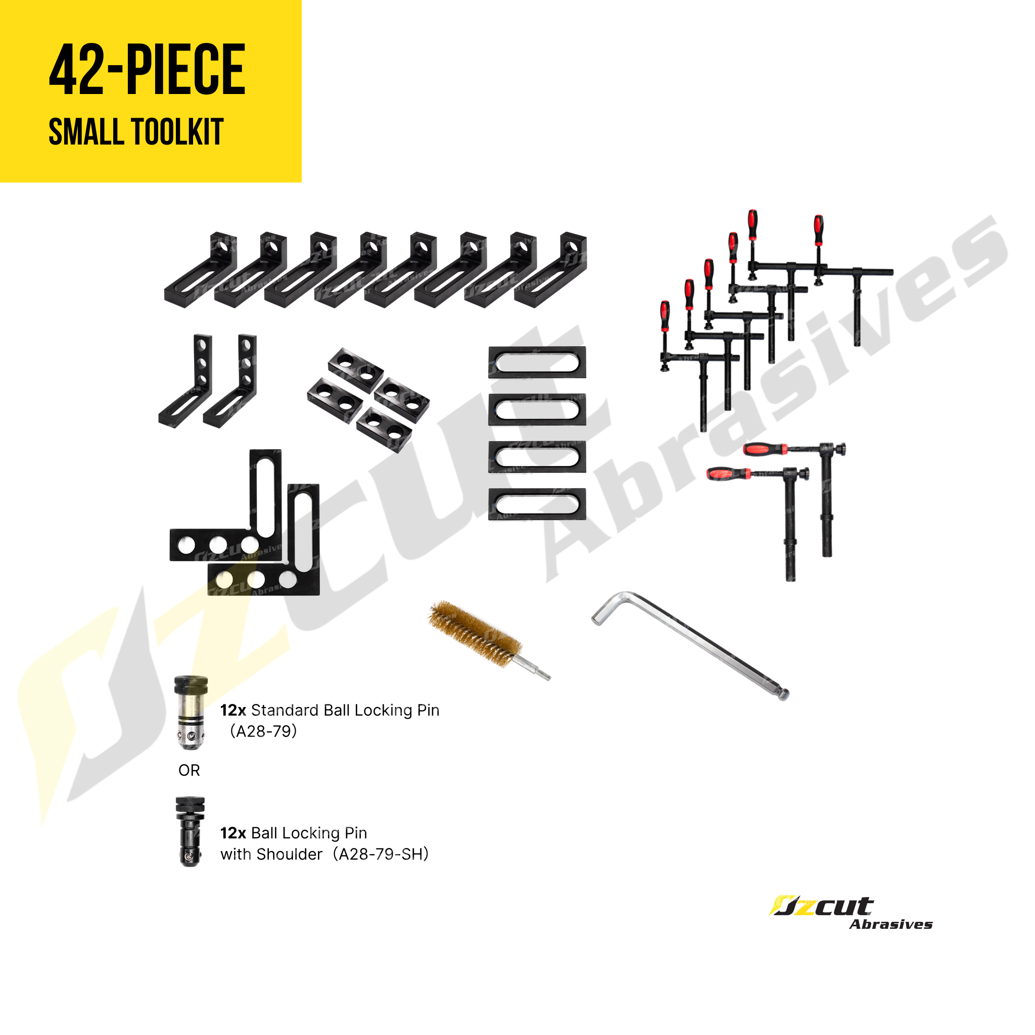 42-piece_Small-Toolkit_Watermarked Welding Table Fixture Kit - Small (42pc) - Image 1