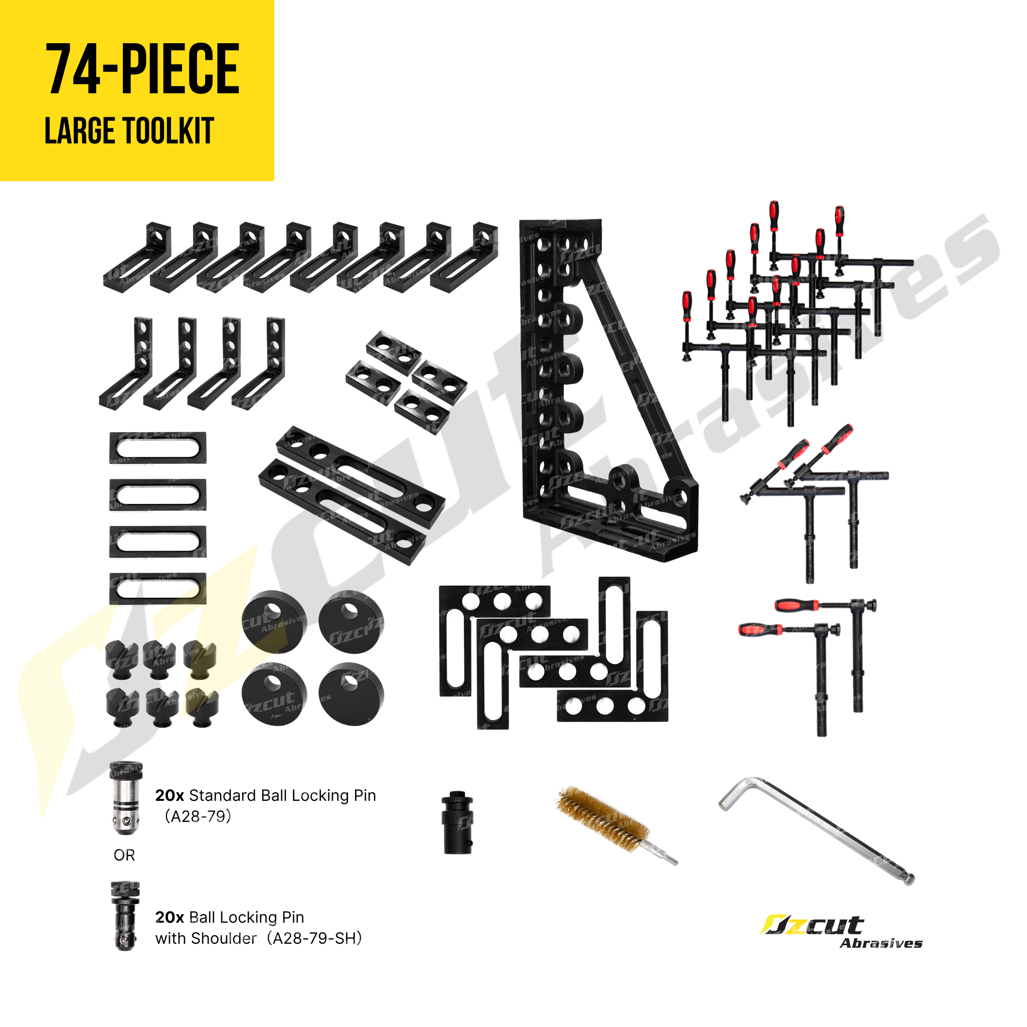 74-piece-Large-Toolkit_Watermarked Welding Table Fixture Kit - Large (74pc) - Image 1