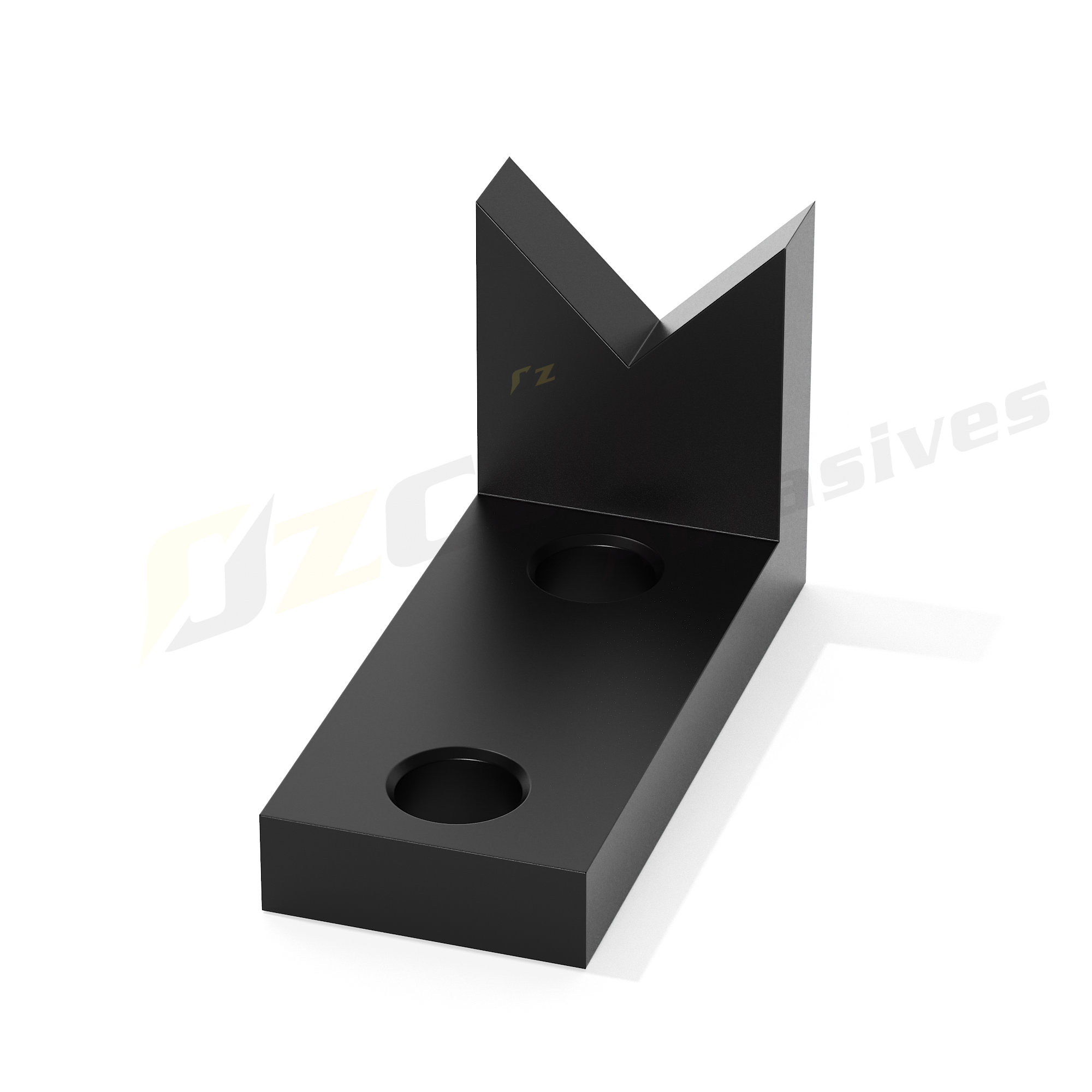 A28-58_Watermarked 90° V-Square Support | 2 holes - Image 1